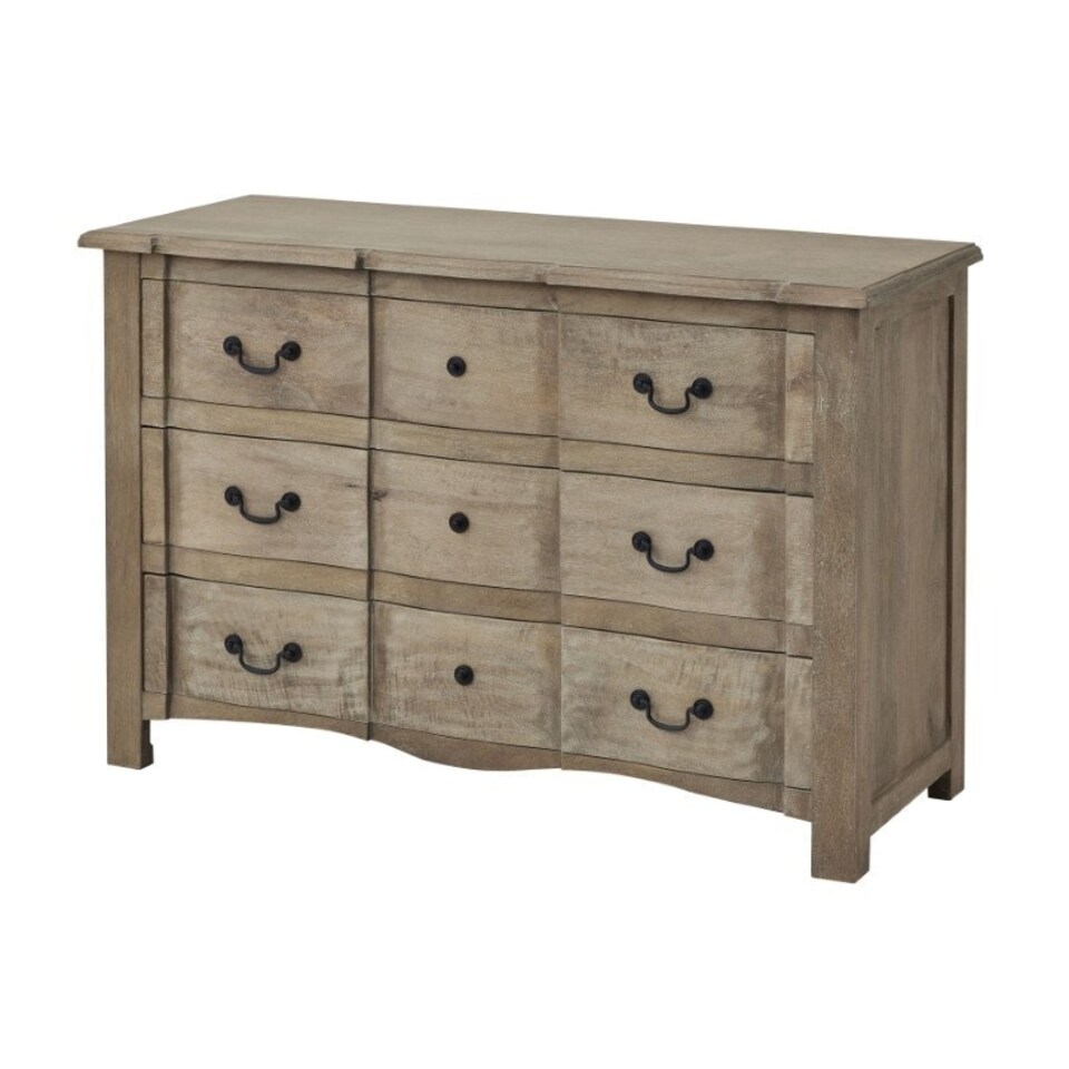 image 1 of Copgrove Collection 3 Drawer Chest - Wood - L47 x W120 x H90 cm - Brown