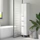 image 2 of HOMCOM Bathroom Storage Cabinet, Tall Cabinet, Bathroom Storage Unit with Adjustable Shelves, Double Doors and Drawer