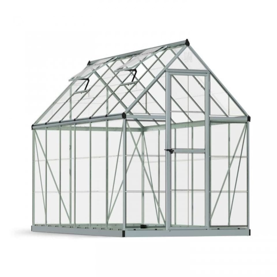 image 1 of Greenhouse Harmony 6 x 12 - Polycarbonate - L370 x W185 x H208 cm - Silver