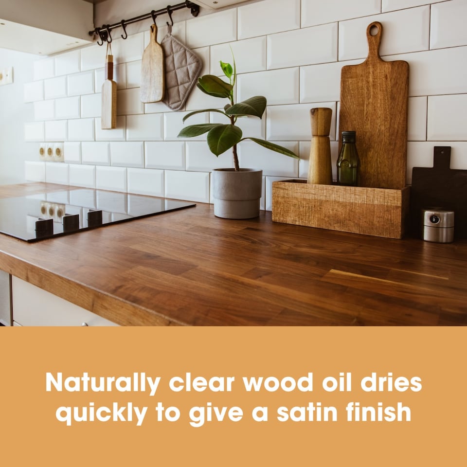 image 1 of Worktop Oil 250ml - Food Safe, Quick Drying Worktop Oil for All Wooden Worktops & Kitchen Utensils