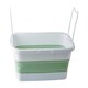 image 5 of Interiors By Premier Collapsible Laundry Basket in Green & White,Folding Hamper With Handles,Washing Bin,Foldable Utility Basket Green