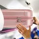 image 5 of Flight Knight Premium Hard Shell Lightweight Cabin Suitcase - 8 Wheels - TSA Lock & USB Port - 100 Airlines Approved Including Ryanair Priority - 55x40x20cm Pink | Rose Gold | Cabin Bag