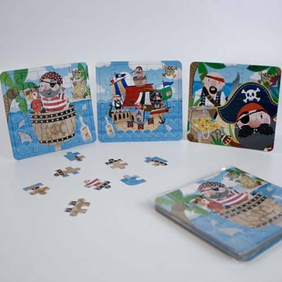 Assorted Pirate Jigsaw Puzzle - Pack of 12