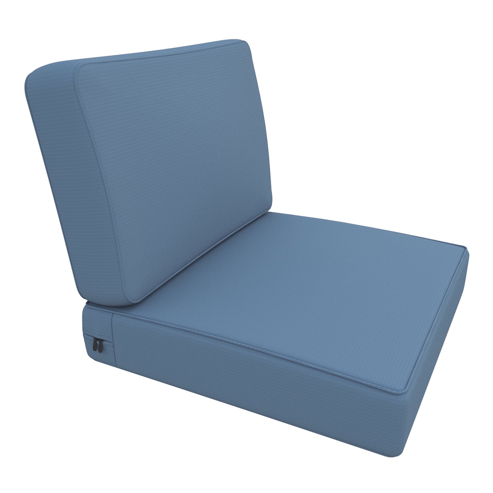 image 1 of Covers&All Outdoor Seat / Back Cushion with Highly Durable Cover Rite Fabric, 25½ in L x 25 in W x 5 in Thick, Sky Blue