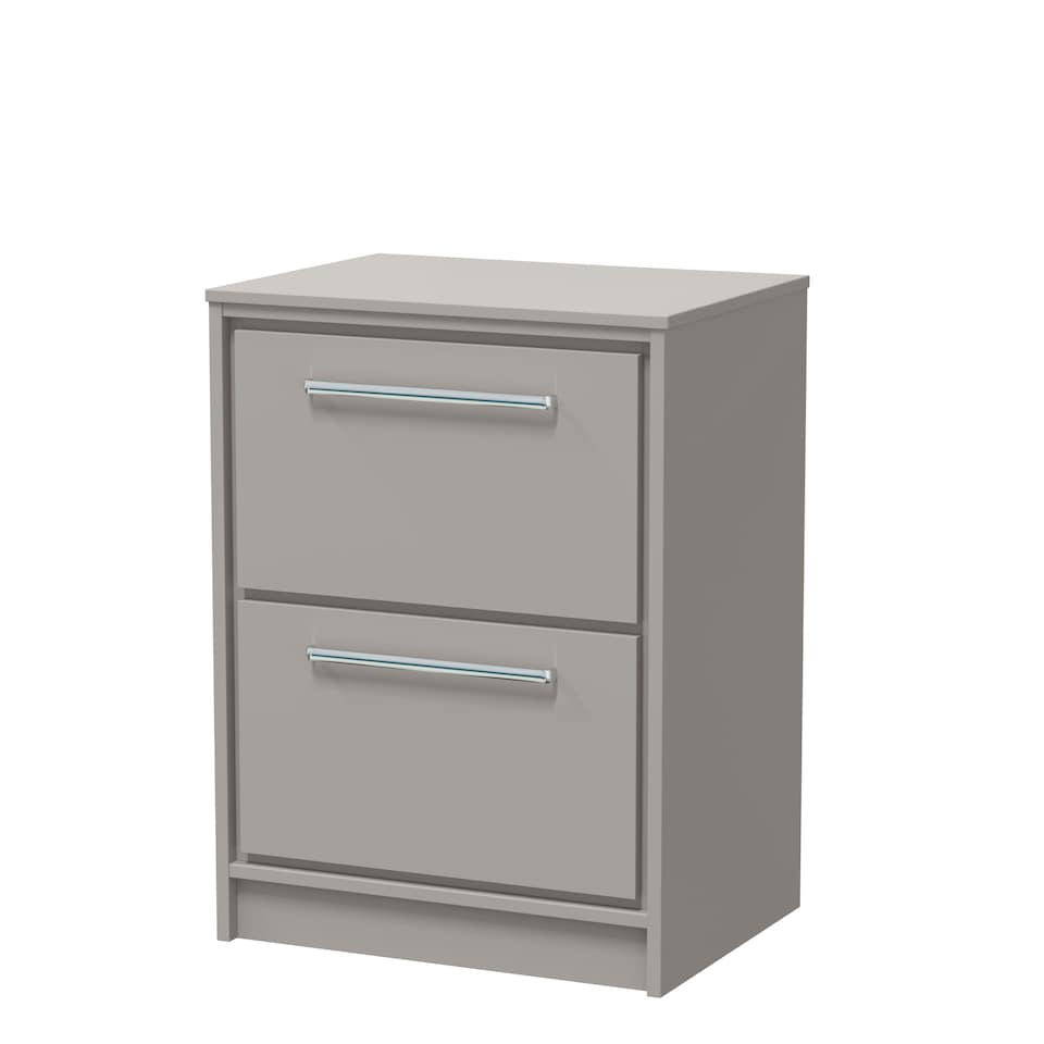 image 1 of Balterley Framed Design Floor Standing 2 Drawer Vanity with Worktop | Grey | Pebble Grey | 818 x 605 x 460mm