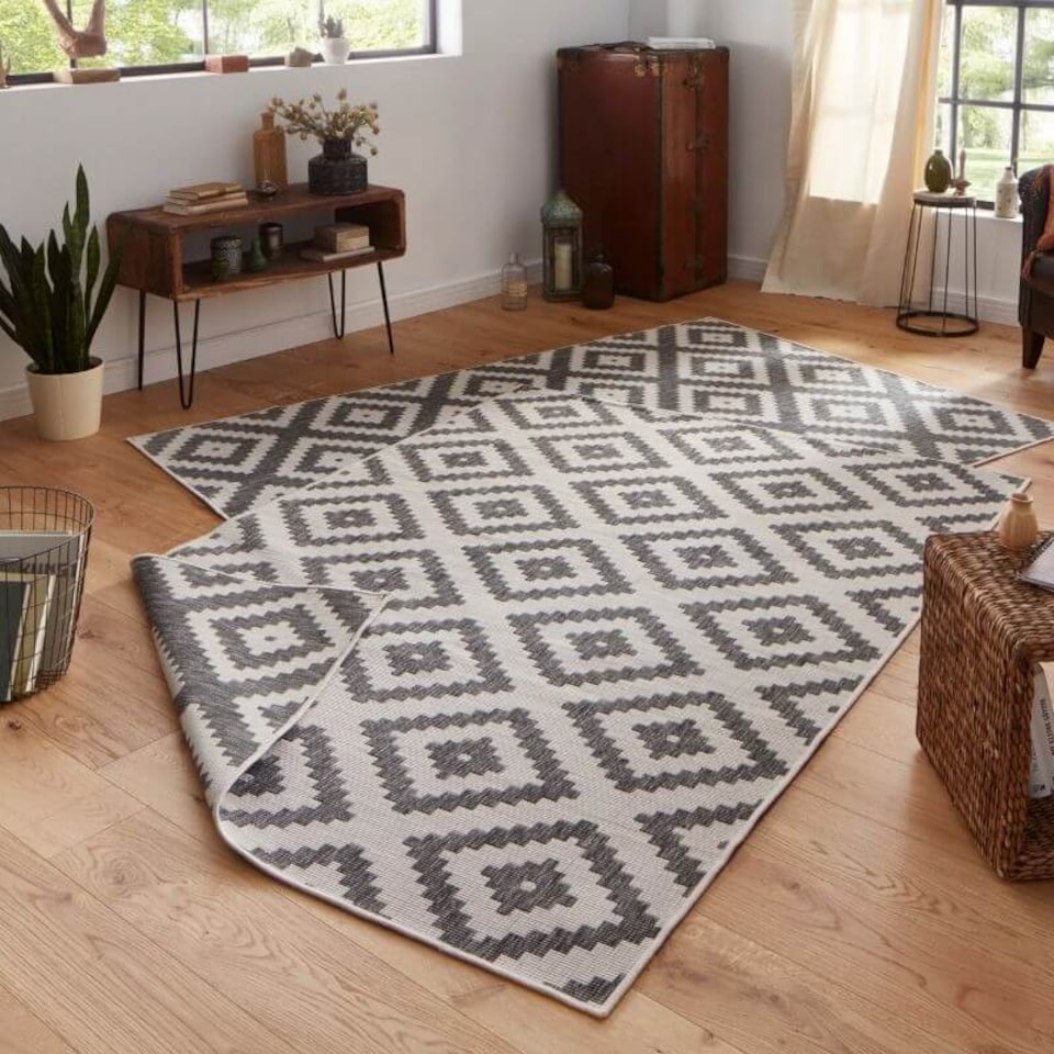 image 1 of The Rugs Malta Reversible Indoor Outdoor Rug Flatweave Polypropylene