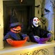 image 2 of Outsunny Animated Halloween Skeleton Candy Dish for Party Decoration