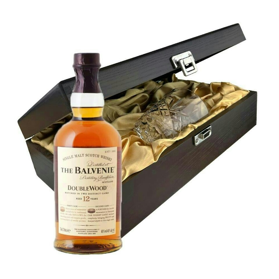 image 1 of Balvenie 12 Year Old DoubleWood Whisky In Luxury Box With Royal Scot Glass 70cl 40% abv