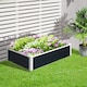 image 2 of Outsunny Garden Raised Bed Planter Grow Containers Flower Pot PP 120 x 90cm