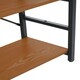 image 3 of Laxton 3 Tier Red Pomelo Shelf Unit Brown