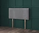 image 1 of Grey Velvetto Apollo Headboard | Grey | 3FT Single 20"inch Headboard