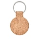 image 1 of MidOcean Cincin Round Cork Keyring - Beige - One Size