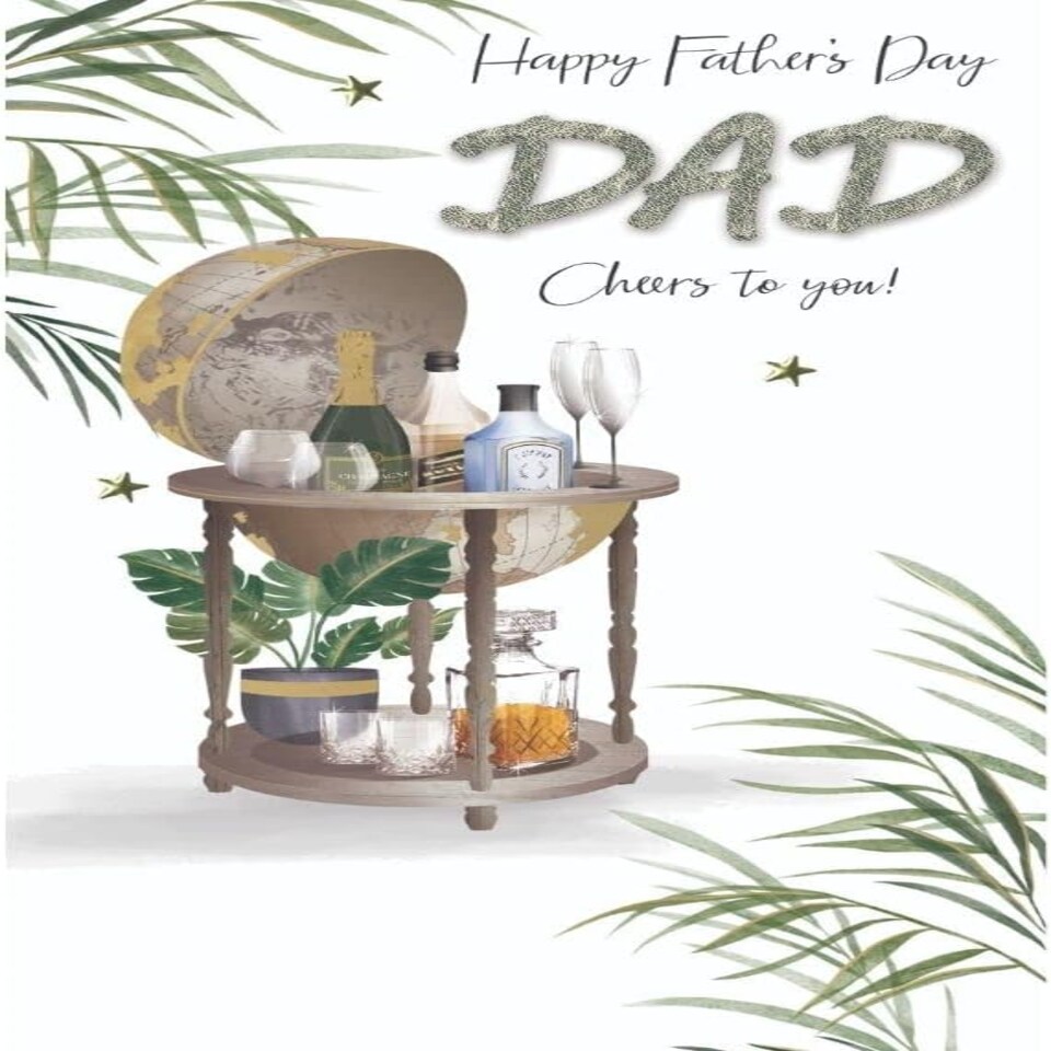 image 1 of Cheers to You Dad Embellished Hand-finished Father's Day Card