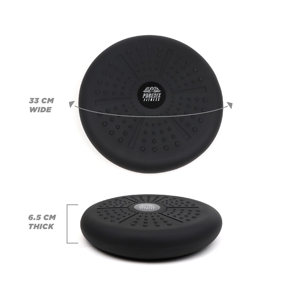image 1 of Phoenix Fitness Wobble Cushion - Black | Black