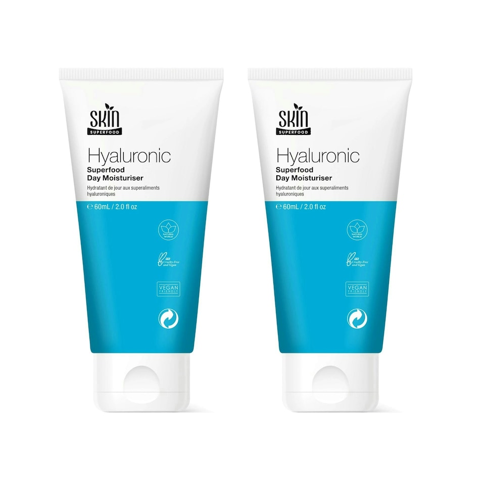image 1 of Skin Superfood Hyaluronic Superfood Day Moisturiser 60ml Twin Value Savings Pack