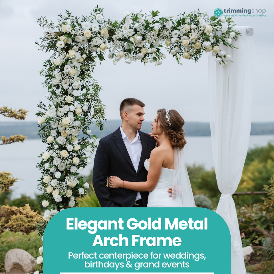 image 1 of Rectangle Arch Backdrop Stand with Base Garden Arbors - 150x200cm