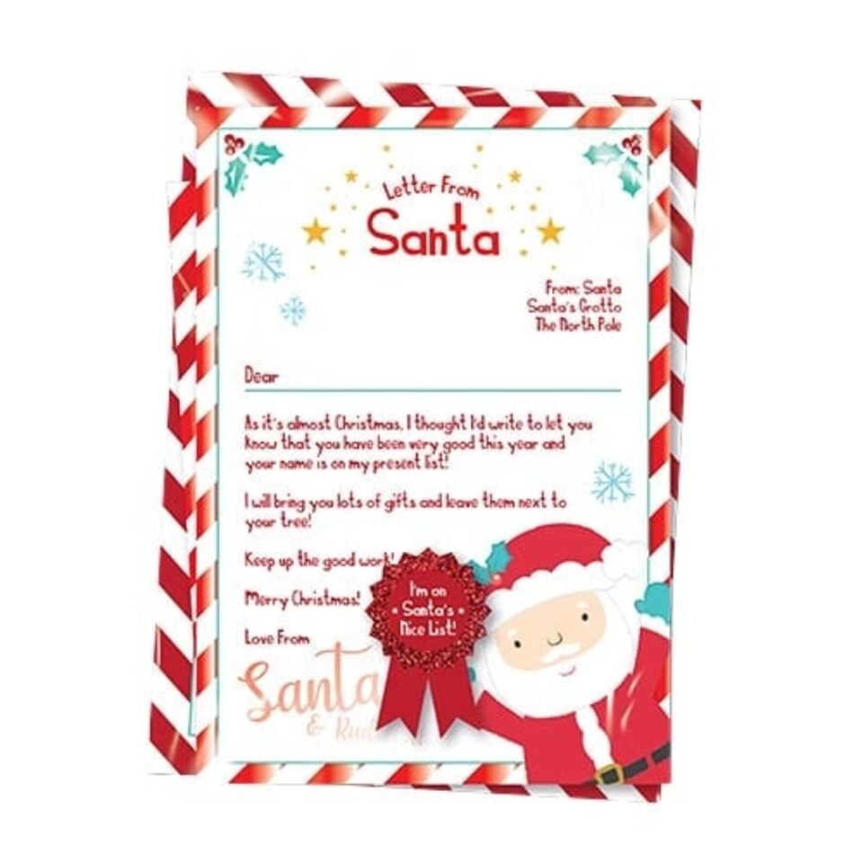 Christmas Santa's Reply Letter Set