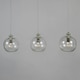 image 4 of BHS Alfie Bobble Glass 3 Light Pendant Bar, Clear