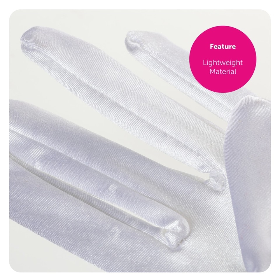 image 1 of Long White Gloves - Satin | White | 12