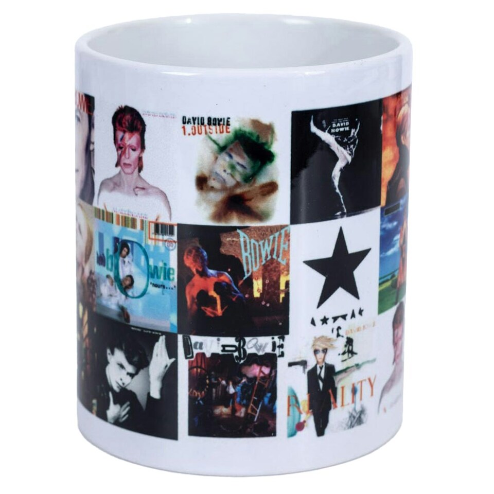 image 1 of David Bowie Album Collage 315ml Mug - Multicoloured - One Size