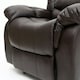image 5 of Seattle Manual Recliner Armchair Home Lounge Bonded Leather Chair (Brown)