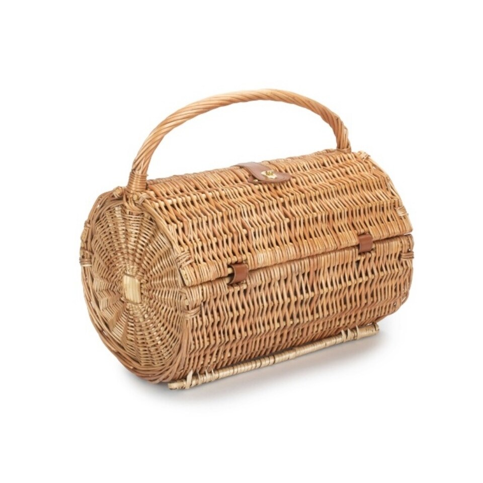image 1 of 2 Person Ravenstor Barrel Fitted Wicker Picnic Basket