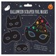image 1 of Pack of 4 Scratch Your Own Halloween Design Scraper Foil Art Masks