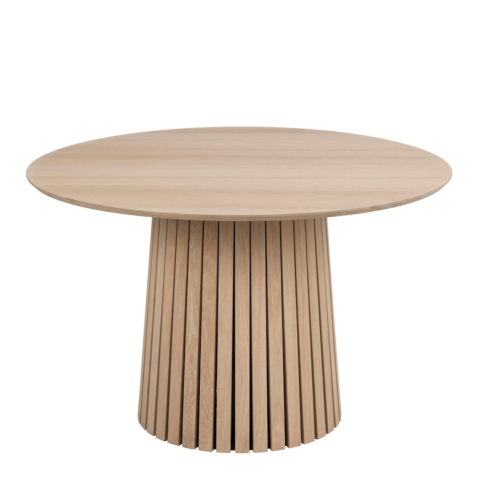 image 1 of Christo Round Dining Table in White Oak