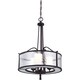 image 3 of Adonis 3 Light Ceiling Pendant Dark Cherry, E27