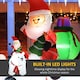 image 4 of Outsunny 6.6FT Christmas Inflatable Santa Claus w/ Polar Bear for Graden
