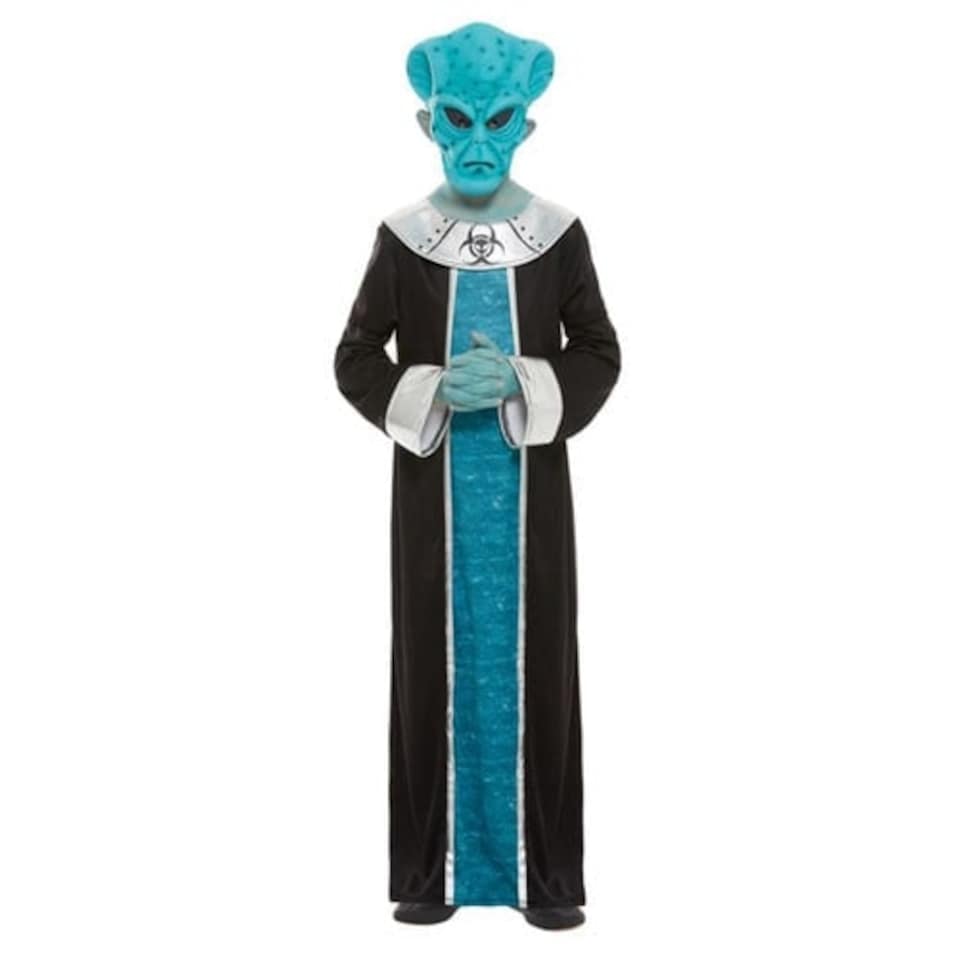 image 1 of Alien Fancy Dress Costume Kids Unisex Large - Age 10-12