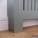 image 6 of Vida Designs Chelsea Radiator Cover Painted MDF Slatted Cabinet, Grey, 78cm