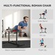 image 3 of SPORTNOW Back Extension Roman Chair for Back, Abdominal and Gluteal Training