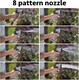 image 6 of Easy Hose Stainless Steel Garden Water Hosepipe Rust Proof & Tangle Free with Hand Held Spray Nozzle (75ft) | Silver