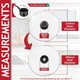 image 3 of SPARES2GO Glass Cookware Lid + Curved Handle Tempered Pan Pot Dish Cover Replacement Kit (30cm)