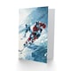 image 2 of Ice Hockey Players Game Oil Painting Winter Birthday Card