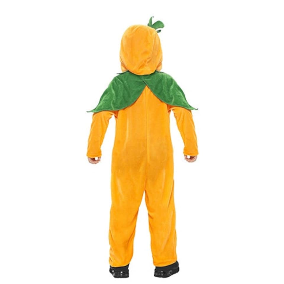 image 1 of Pumpkin Jumpsuit Halloween Fancy Dress Costume Unisex Toddler Age 3-4 | Multi | One Size