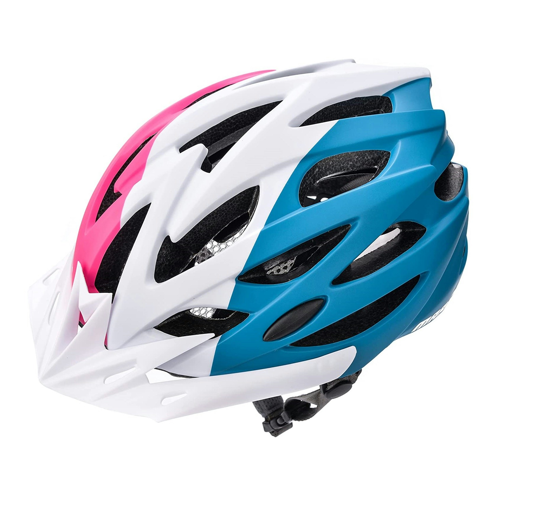 Meteor Marven Cycle Helmet MTB Bike Skateboard Scooter Safety Gear Multi Pink-White-Blue L
