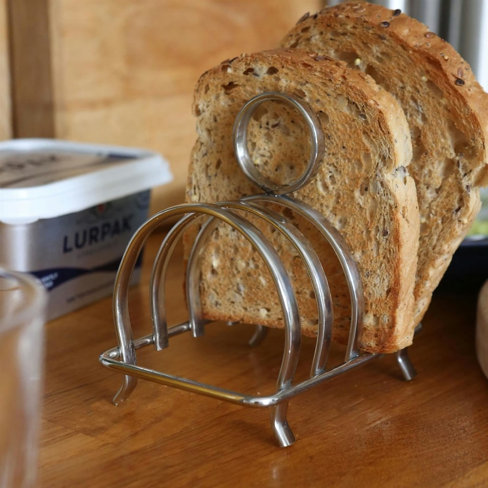 image 1 of Argon Tableware Stainless Steel Toast Rack - 4 Slices