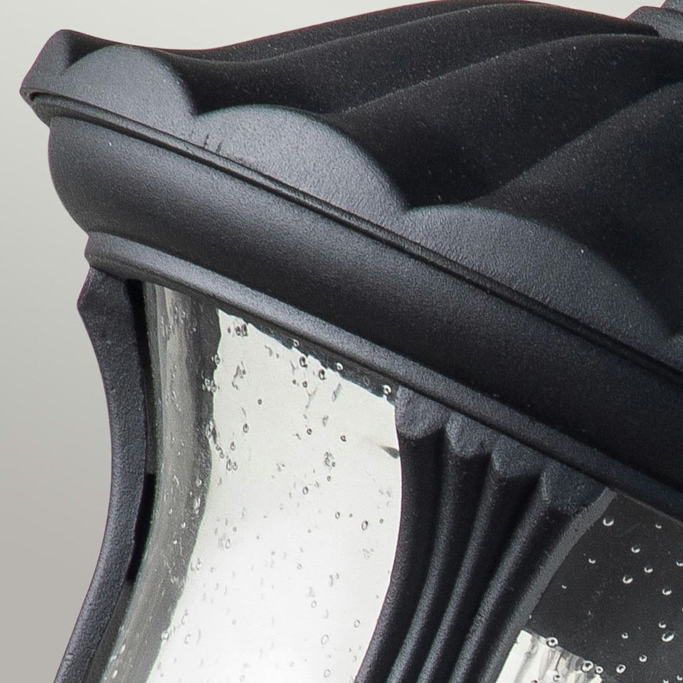 image 1 of Chicago Outdoor Wall Lantern Textured Black, IP44