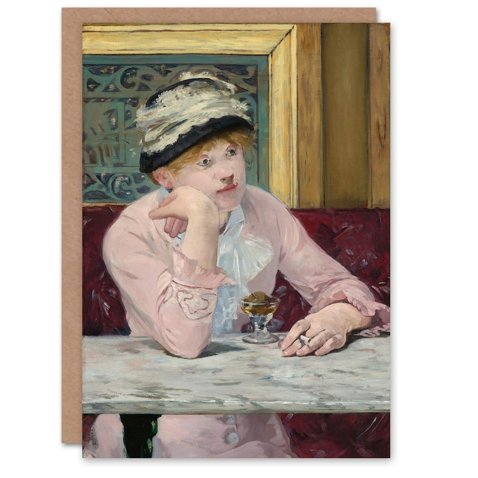 image 1 of Edouard Manet Art Card Plum Brandy Woman Portrait
