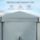 image 5 of Outsunny 3 x 3(m) Hexagon Pop Up Gazebo with 5 Sides, Netting, Light Grey