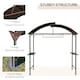 image 5 of Outsunny Gazebo Marquee Canopy Awning Shelter Garden Patio BBQ Tent Grill Black