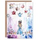 image 1 of Greeting Card Alice Wonderland Mad Hatter Tea Party Watercolour