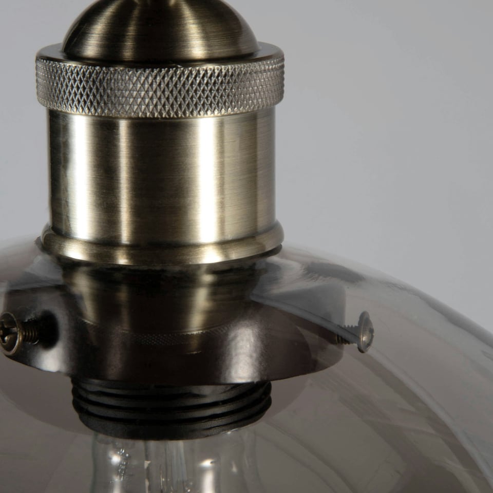 image 1 of BHS Carter 1 Light Flush Ceiling Light, Bronze