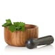 image 2 of AdHoc Taru Mortar and Pestle 13cm - Black/Brown