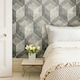 image 3 of NuWallpaper NU2085 Bauhaus Weathered Wood Peel & Stick Wallpaper, Grey Multi