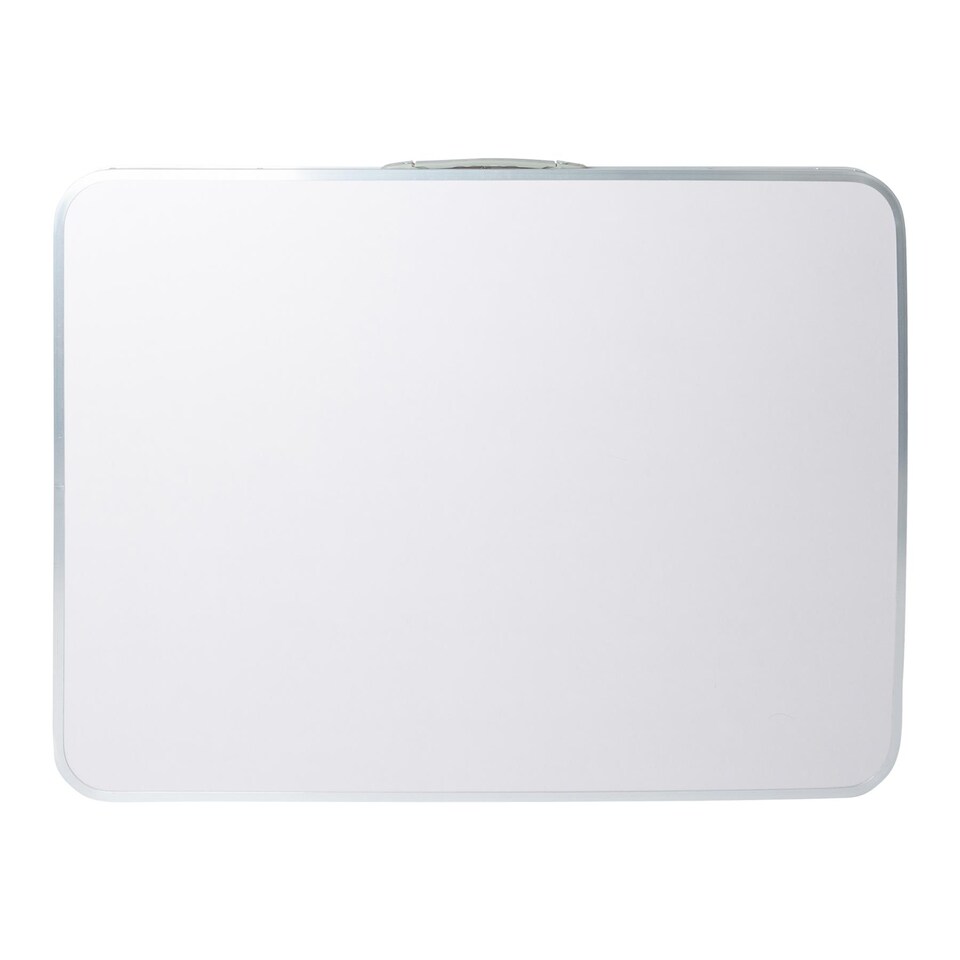 image 1 of Harbour Housewares Folding Metal Camping Table - 80cm x 60cm - White | White | White