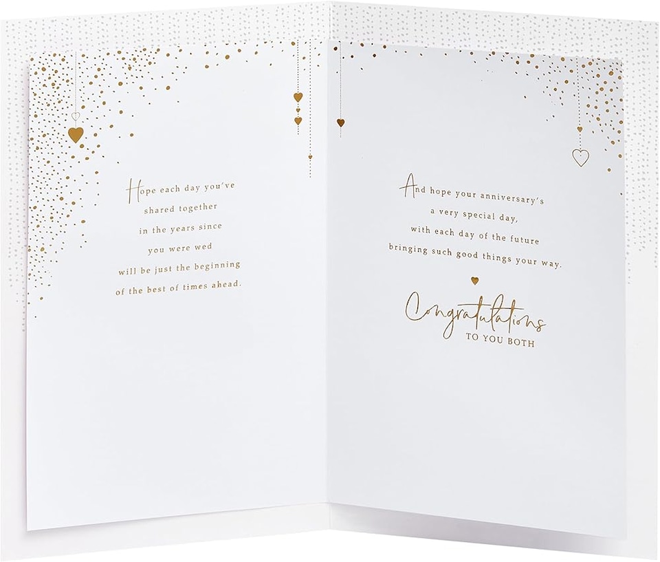image 1 of Champagne Glasses Design Anniversary Card