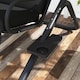 image 8 of Outsunny Canopy Swing 2 Separate Relax Chairs w/ Handrails, Cup Holders | Black | Black | L
